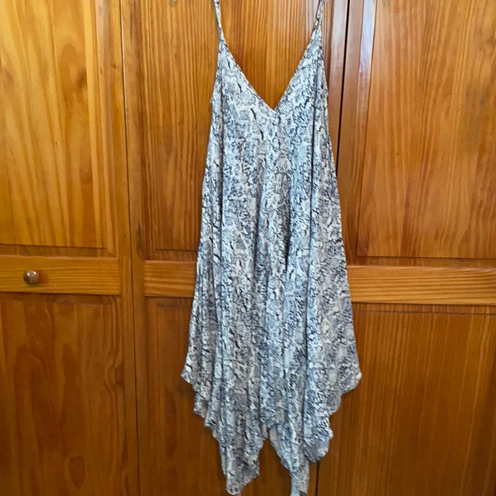 Women’s, Large shark bite hemmed sundress.